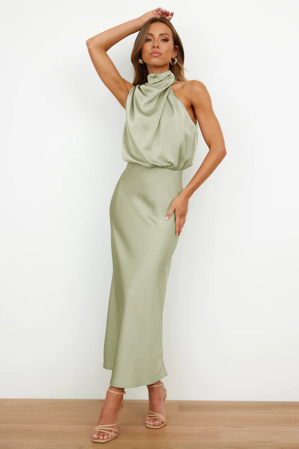 Sophia® | Abito Maxi in Satin Carlina