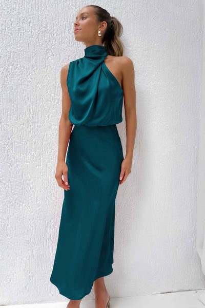 Sophia® | Abito Maxi in Satin Carlina