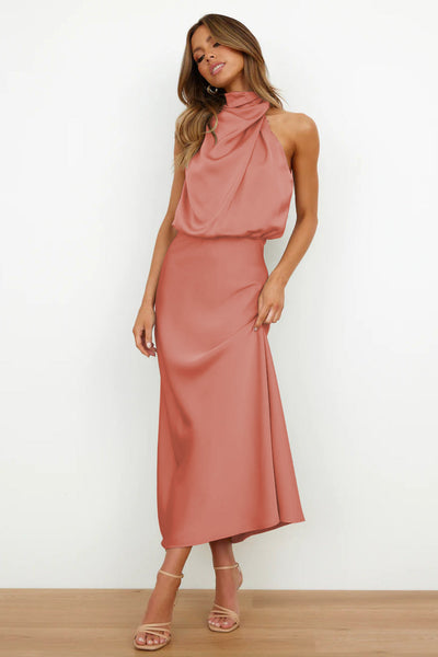Sophia® | Abito Maxi in Satin Carlina