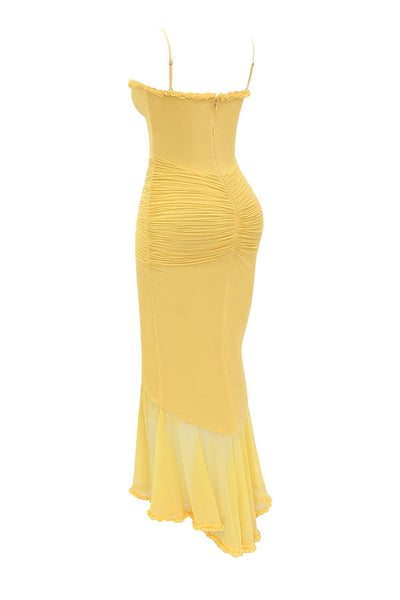 Manuela® | Abito Maxi con Volant Gabbi