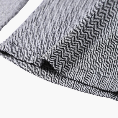 Avorio - Completo Elegante a Motivo Pesce Spada in 3 Pezzi