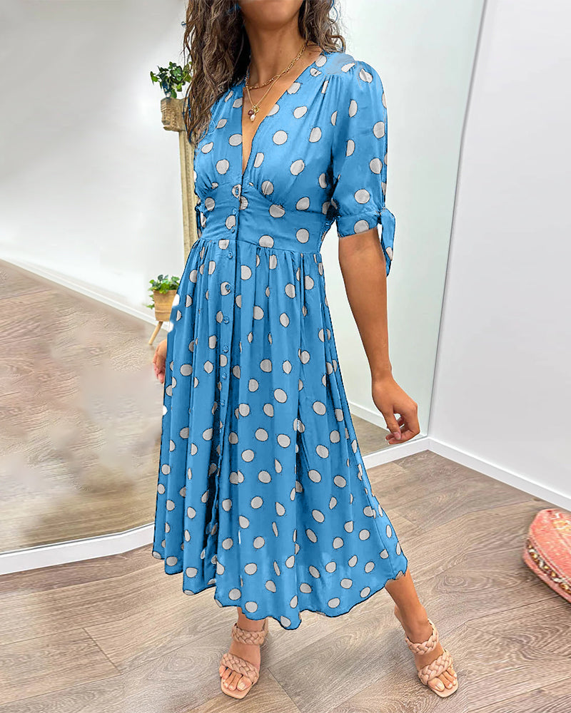 Monique™ | Abito Elegante a Pois