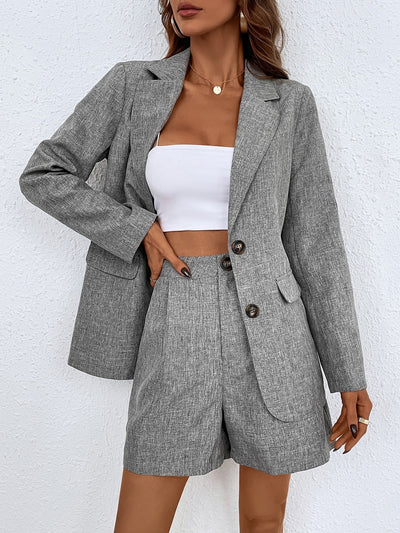 Dior - Completo in Lino a 2 Pezzi per Donna con Pantaloni Corti