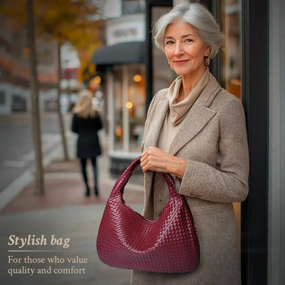 Tessa - Elegante Borsa Tote in Pelle PU Intrecciata