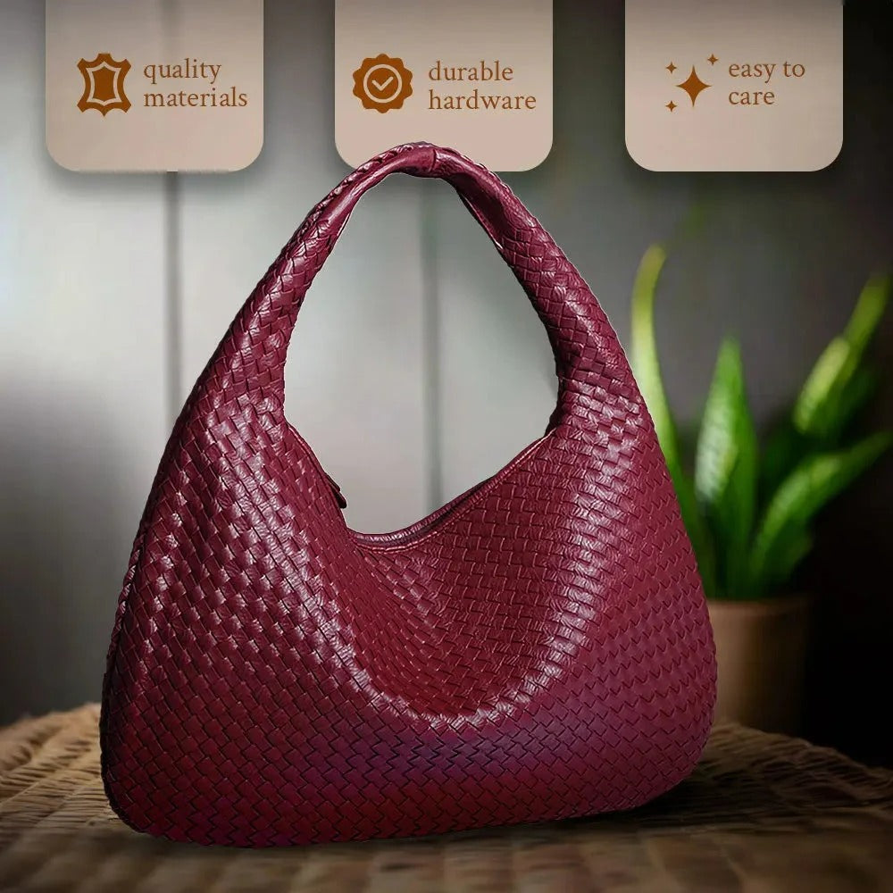 Tessa - Elegante Borsa Tote in Pelle PU Intrecciata