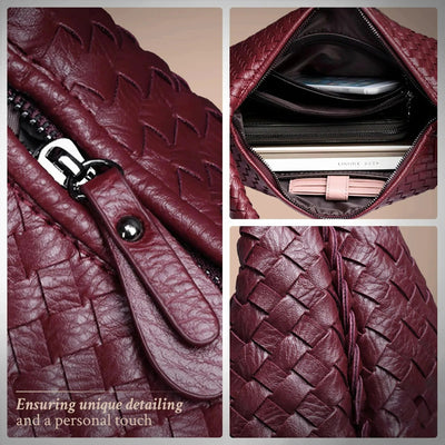 Tessa - Elegante Borsa Tote in Pelle PU Intrecciata
