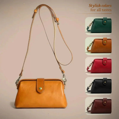 Sarah - Borsa a tracolla in pelle classica per donne