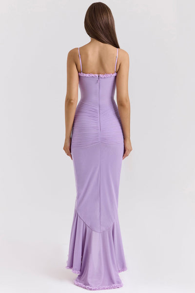 Manuela® | Abito Maxi con Volant Gabbi