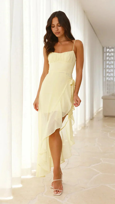 Renata® | Abito con Spacco e Collo Halter