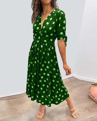 Monique™ | Abito Elegante a Pois
