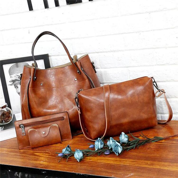 Sutton - Set di borse retro elegante in 4 pezzi