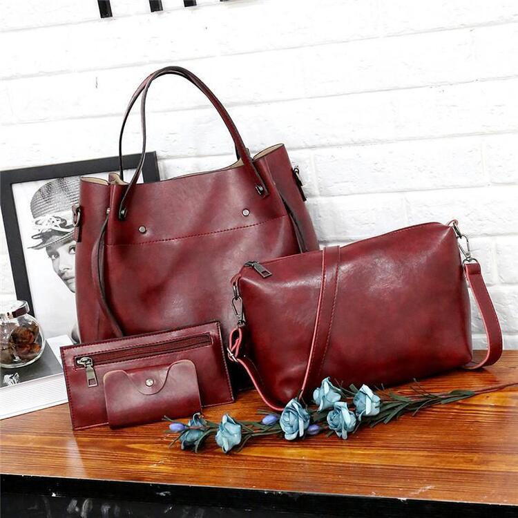Sutton - Set di borse retro elegante in 4 pezzi