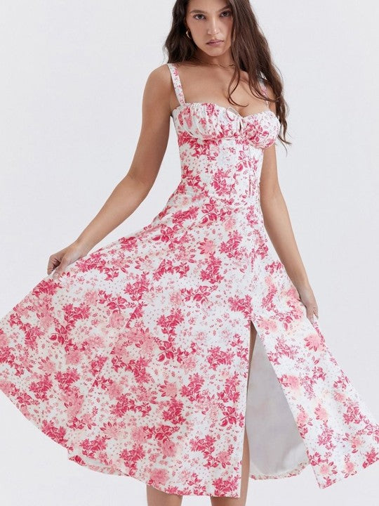 Zane® | Vestito corsetto floreale SHANA Rosa