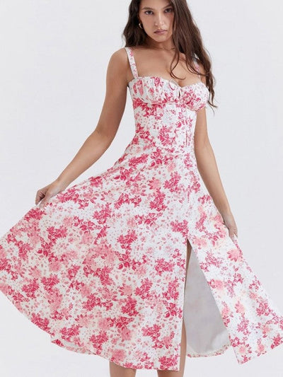 Zane® | Vestito corsetto floreale SHANA Rosa