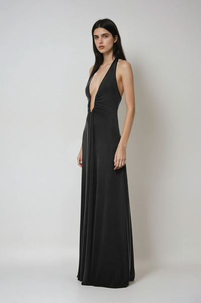Abito Maxi Althea in Cupro