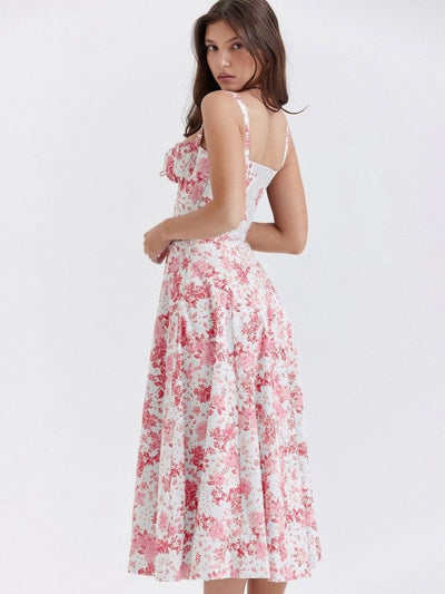 Zane® | Vestito corsetto floreale SHANA Rosa