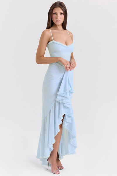 Manuela® | Abito Maxi con Volant Gabbi
