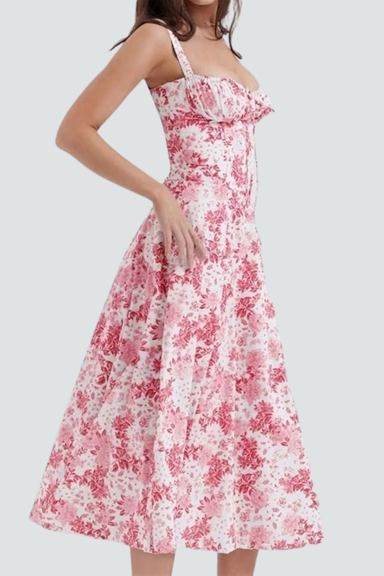 Zane® | Vestito corsetto floreale SHANA Rosa