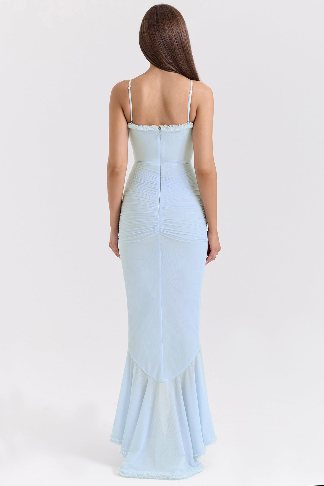 Manuela® | Abito Maxi con Volant Gabbi