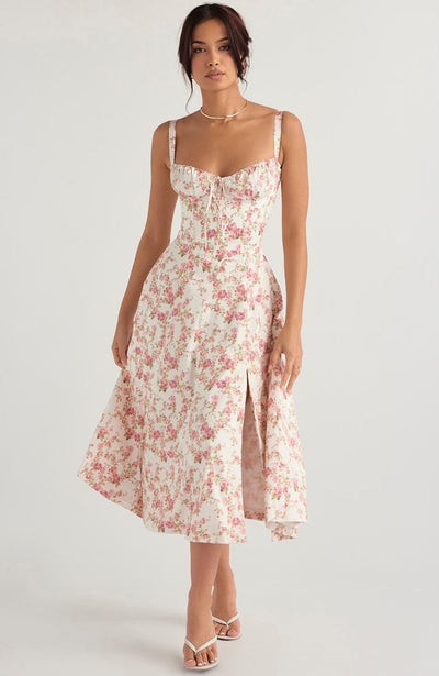 Zane® | Vestito corsetto floreale SHANA Rosa