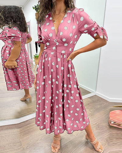 Monique™ | Abito Elegante a Pois
