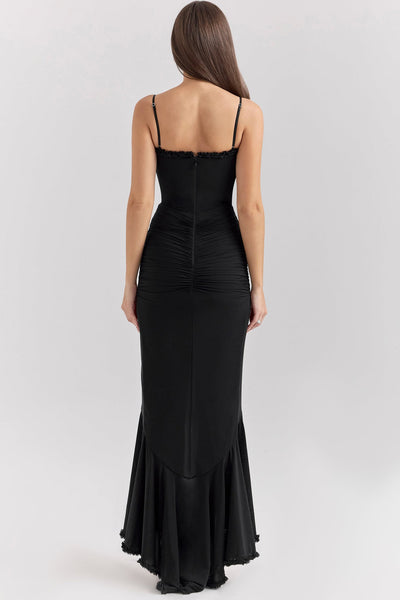 Manuela® | Abito Maxi con Volant Gabbi