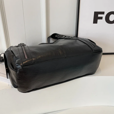 Uma - Borsa a Spalla Grande con Doppia Cerniera