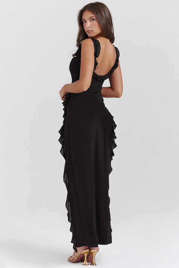 Regina® | Vestito Lungo Amira – Prugna Scura