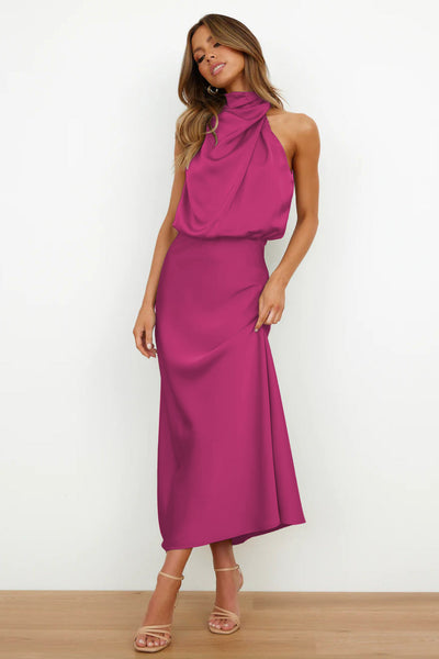 Sophia® | Abito Maxi in Satin Carlina