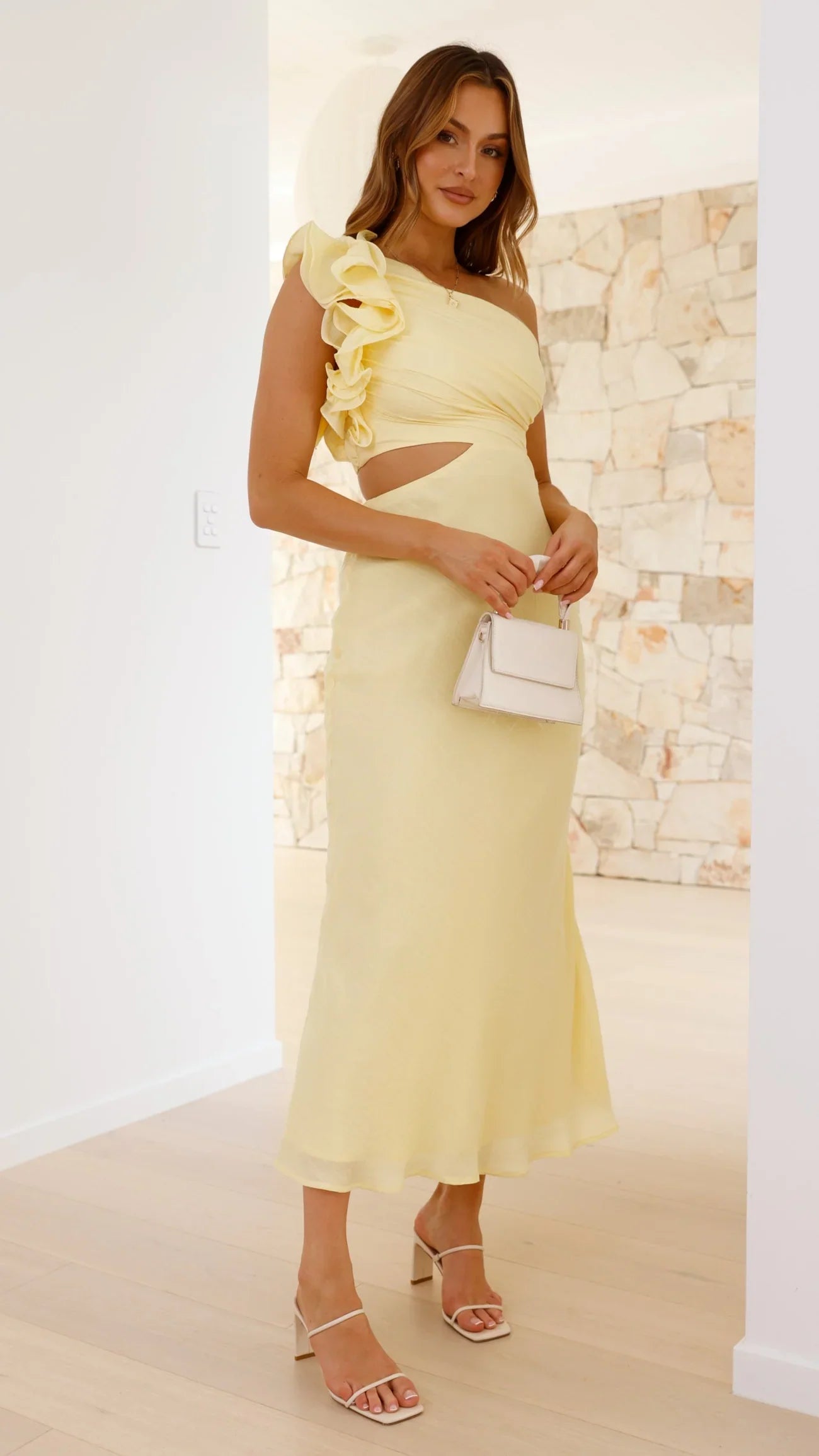 Blaire | Abito Maxi con Spallina Unica e Cutout
