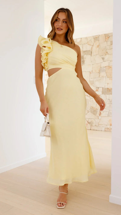 Blaire | Abito Maxi con Spallina Unica e Cutout