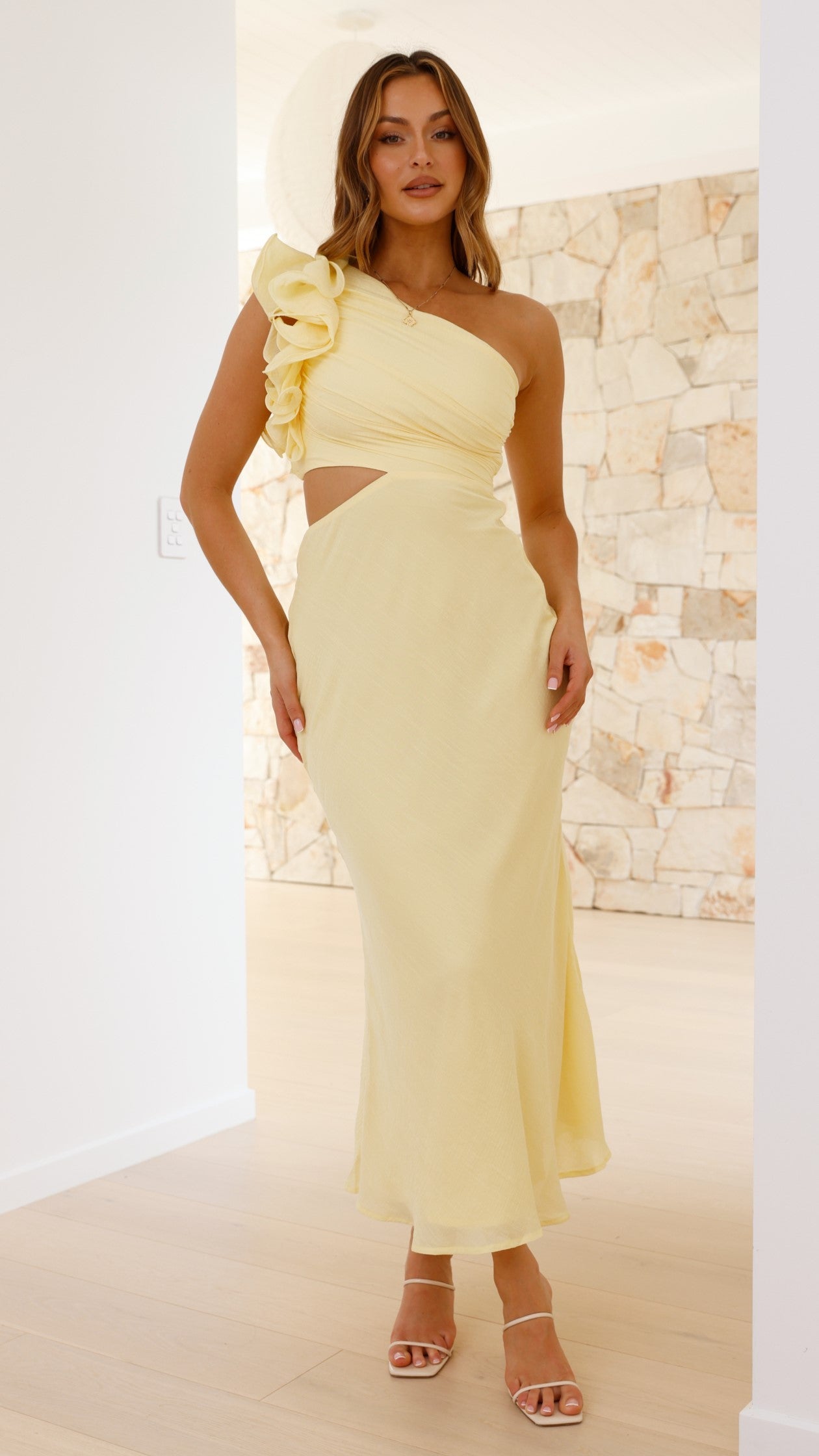 Blaire | Abito Maxi con Spallina Unica e Cutout