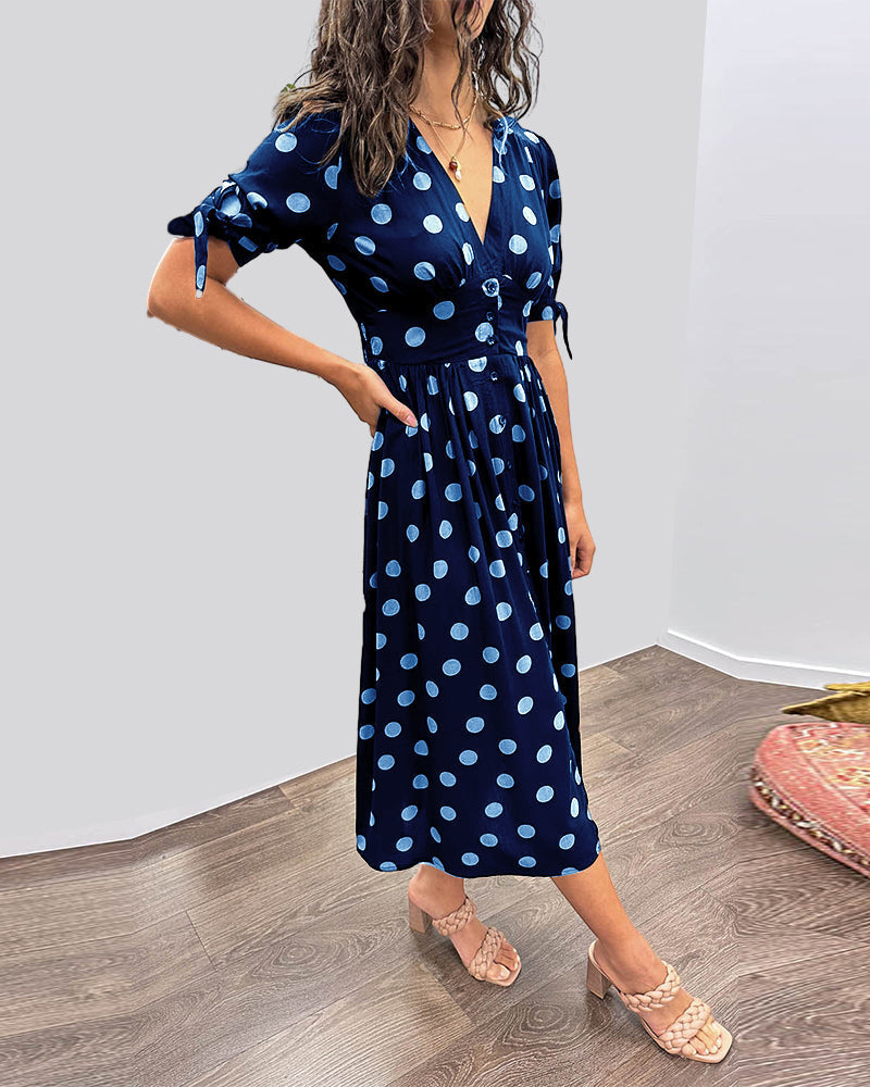 Monique™ | Abito Elegante a Pois