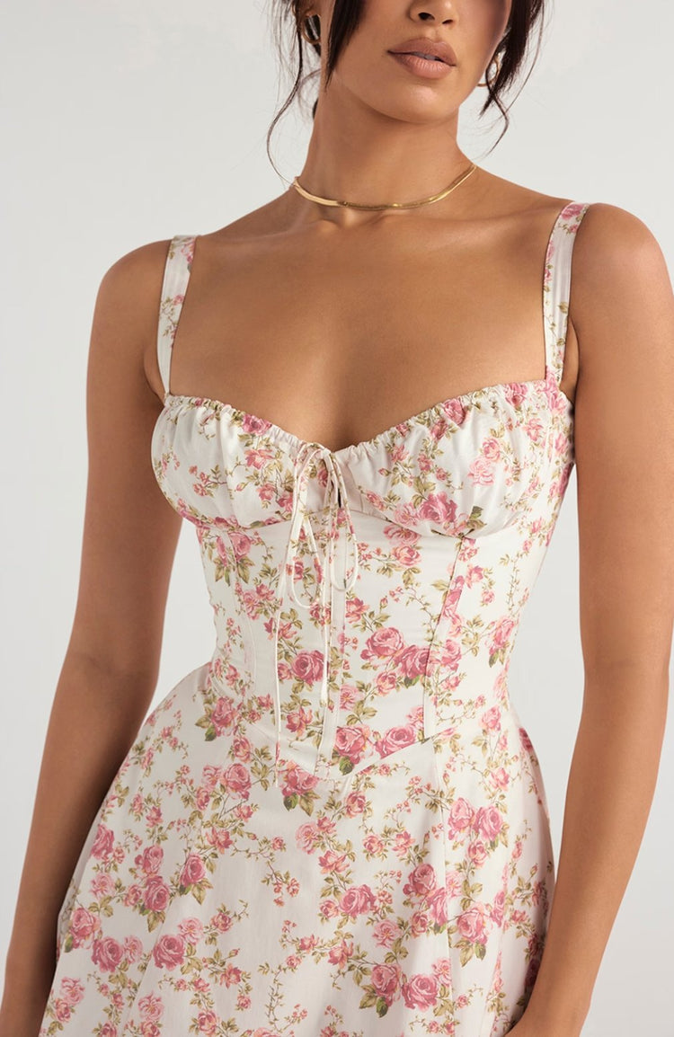 Zane® | Vestito corsetto floreale SHANA Rosa