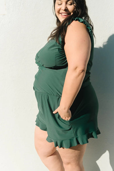 Sofia – Abito Midi Elegante con Maniche a Balze