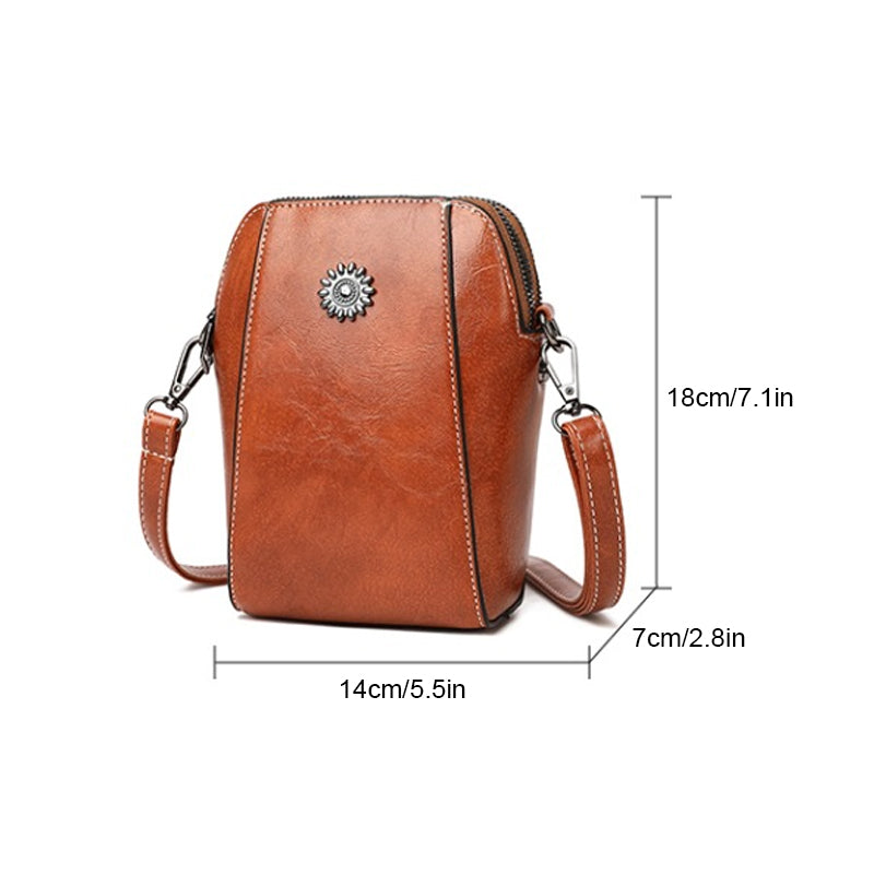 Vienna - Mini Borsa a Mano Compatta di Colore Solido