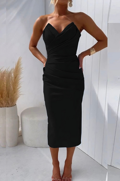 Lucia | Abito Elegante Senza Spalline