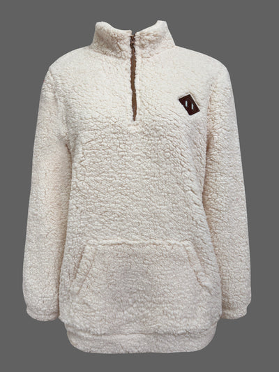 Lily | Pullover con Zip a Quarto Patch