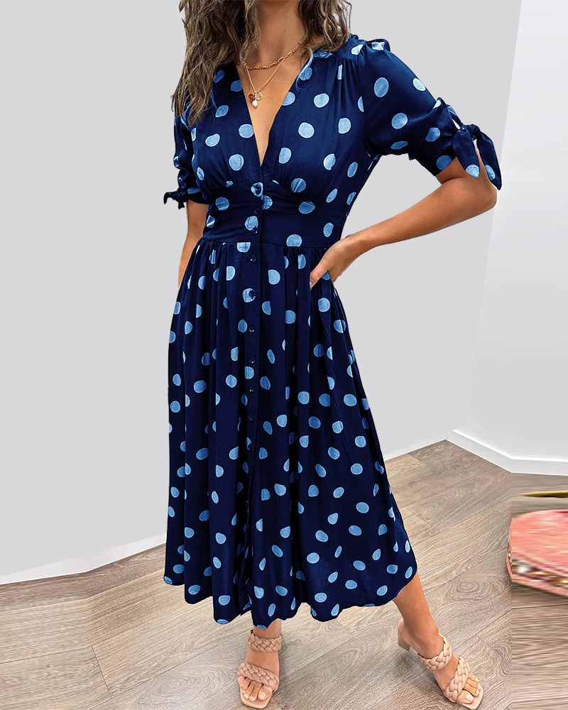 Monique™ | Abito Elegante a Pois