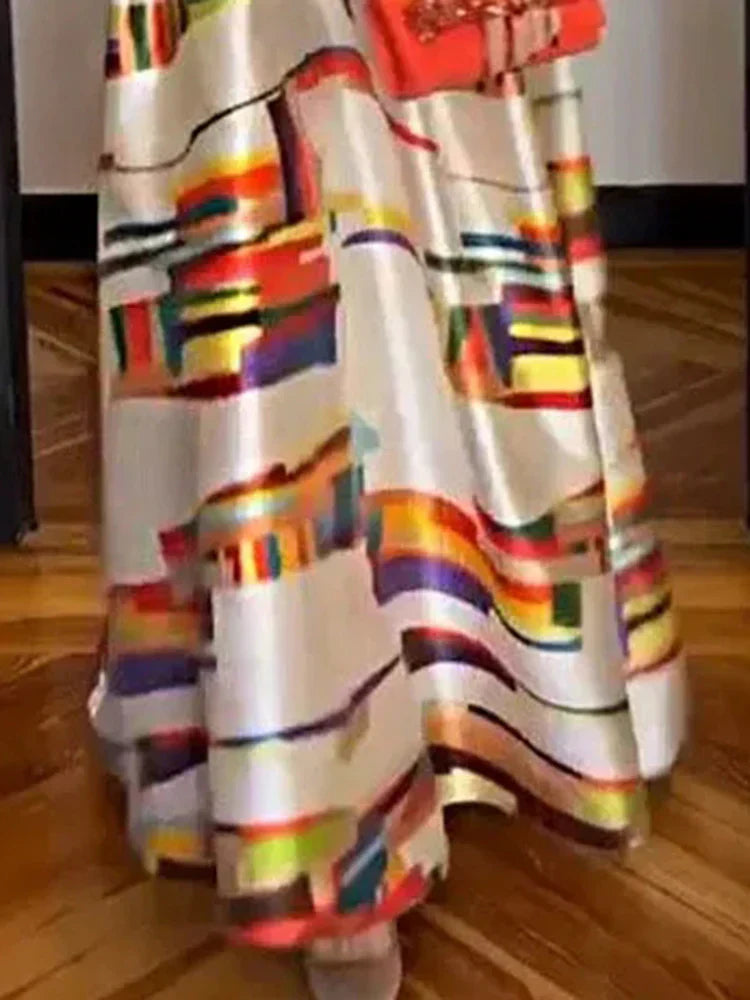 Mirabel | Abito Maxi Geometrico