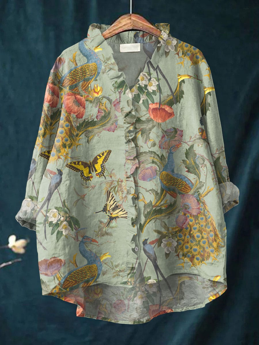 Blusa in Lino Scarlett