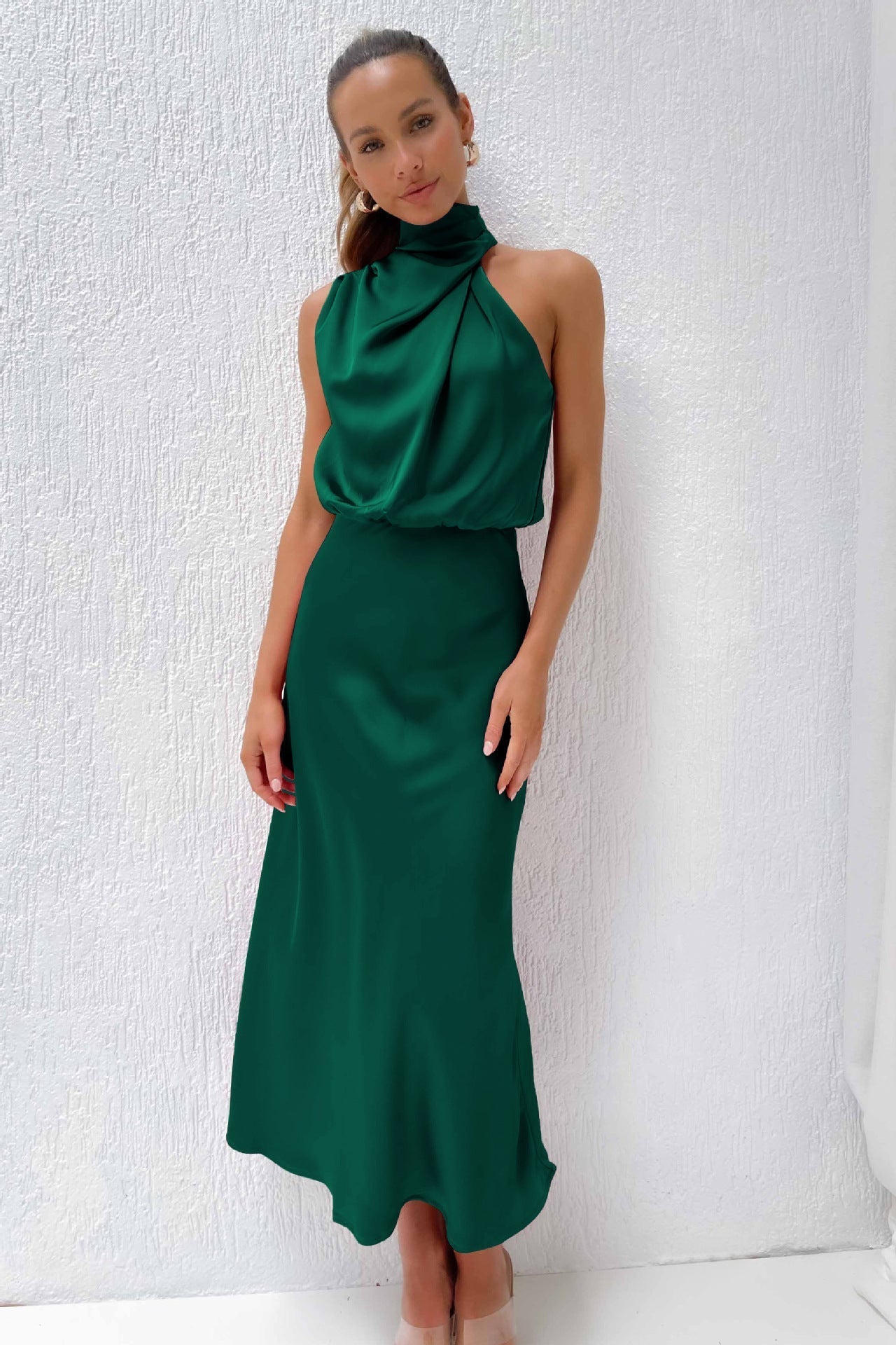 Sophia® | Abito Maxi in Satin Carlina