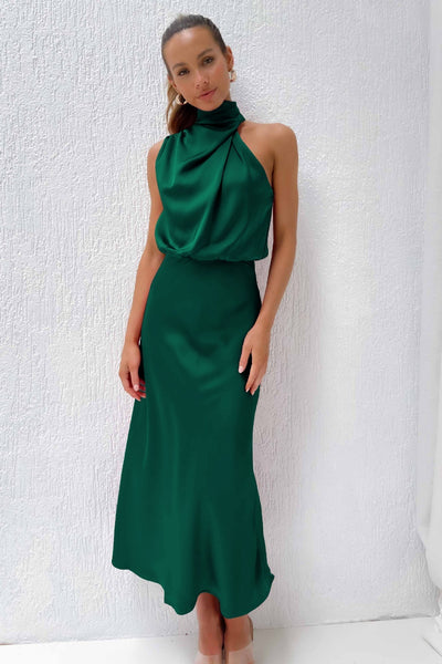 Sophia® | Abito Maxi in Satin Carlina