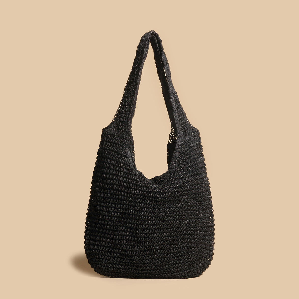 Valeria - Borsa a Spalla in Rattan Intrecciato di Paglia Elegante