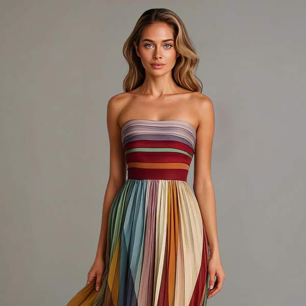 Fiorella™ | Vestito senza maniche colorato