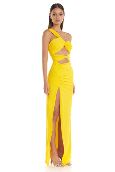 Lennox | Abito Maxi a Spalla Unica