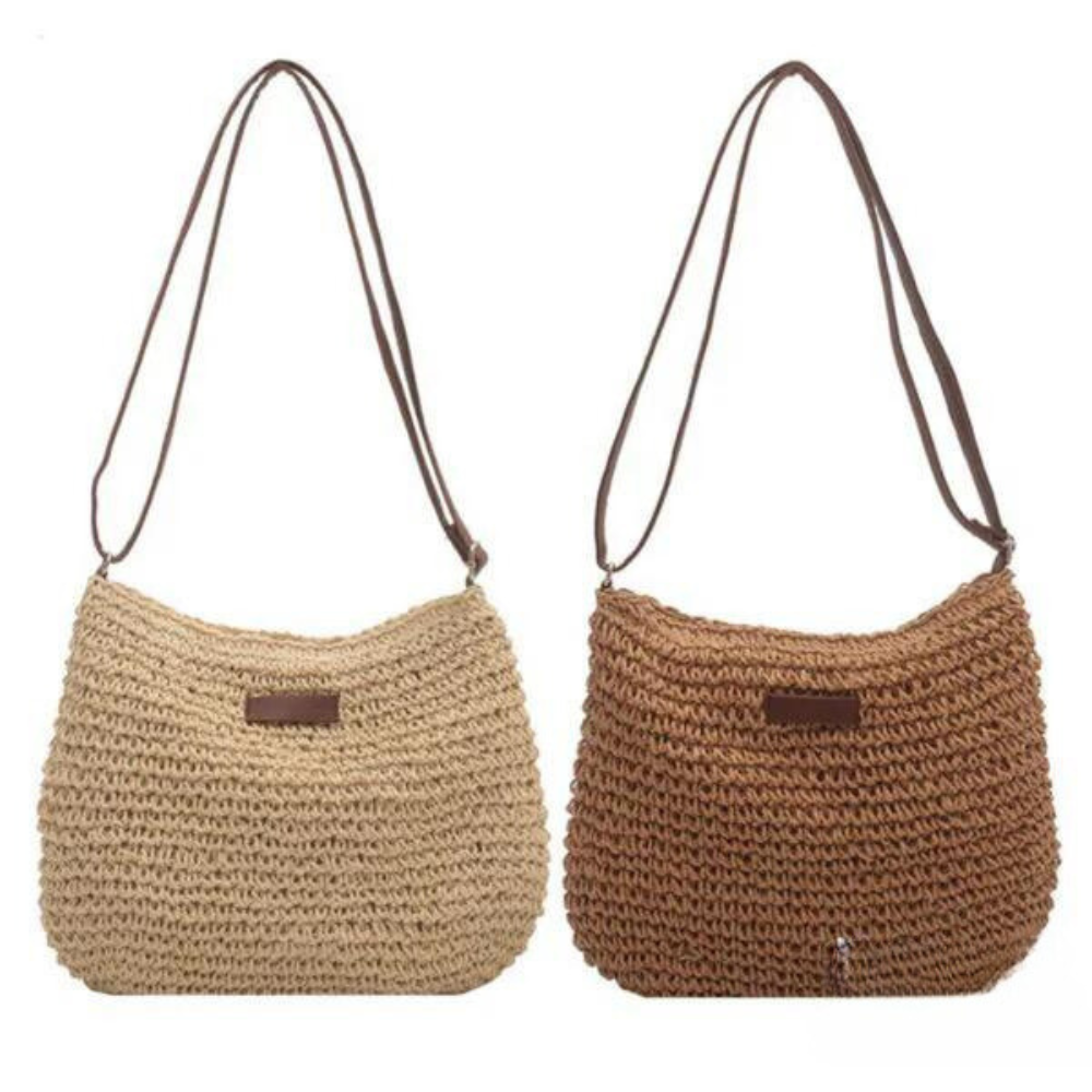 Mary - Borsa a Tracolla in Paglia Retro