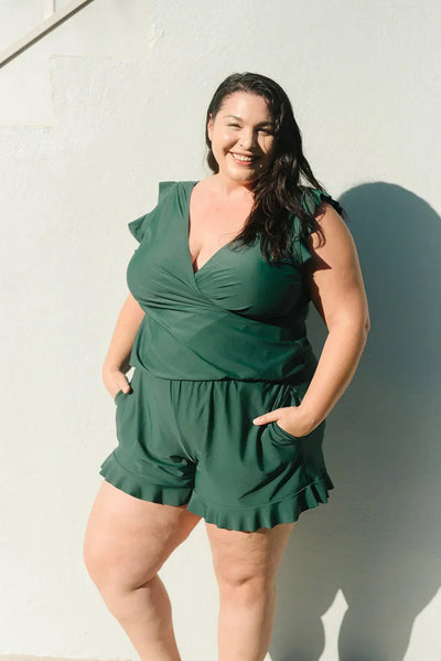 Sofia – Abito Midi Elegante con Maniche a Balze