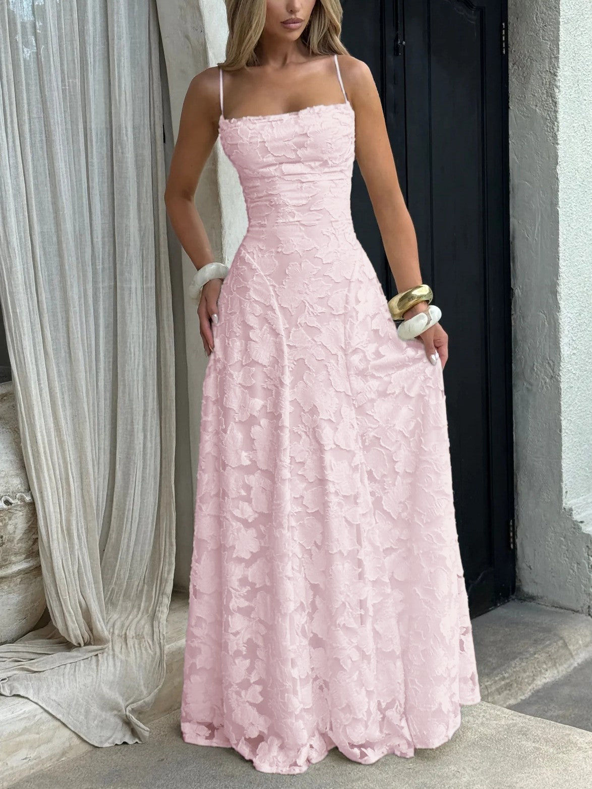 Irene® | Abito Maxi Jacquard