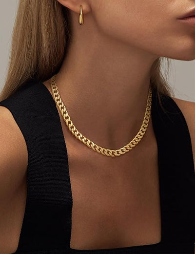 Collana con maglie cubane grosse | Oro